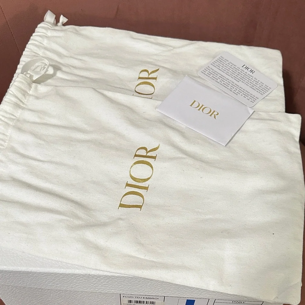 NWT Christian Dior Blue and White Slides - Picture 7 of 7